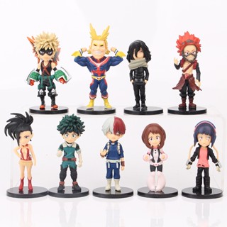 9piece My Hero Academia 10cm Anime Action Figure Decor Model Collection Doll Toy Gift For Kids