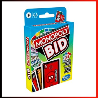 การ์ดเกม Monopoly Bid แบบเล่นเร็ว สําหรับครอบครัว 4 คน