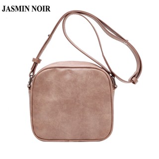 Jasmin NOIR กระเป๋าสะพายไหล่ กระเป๋าถือ หนัง PU เรียบง่าย สําหรับสตรี