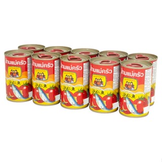 สามแม่ครัวซาร์ดีนซอสมะเขือเทศฝาดึง155ก 10THREELADIES  แพ็คSARDINE INSAUCE EO155G.PACK10