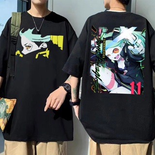 Ulzzang Cyberpunk Edgerunners Rebecca Eyes Graphic T-shirts Gothic Mens Black Streetwear Men Women Fashion Hip Pun_12