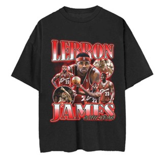 oversize T-shirt เสื้อยืดพรีเมี่ยม ลาย Nba Lebron James Bootleg S-5XL