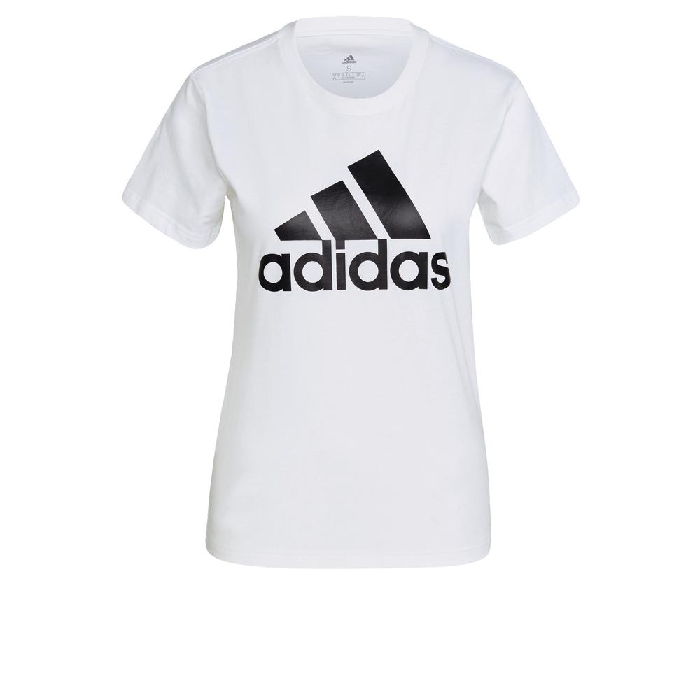 ✿✔✗adidas เสื้อยืดโลโก้ LOUNGEWEAR Essentials สีขาว GL0649