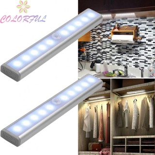 【COLORFUL】LED Closet Lights 19*3*1.5cm Night Light Three-position Switch Practical