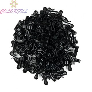 【COLORFUL】100-Pieces Hook Clips Holder Light Chain Chain Light Hose Fixing Gutter Set