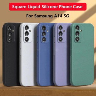 เคสโทรศัพท์ ซิลิโคนนิ่ม ทรงสี่เหลี่ยม ป้องกันกล้อง กันกระแทก สําหรับ Samsung Galaxy A14 A54 A04 A13 A33 A53 A04S 4G 5G