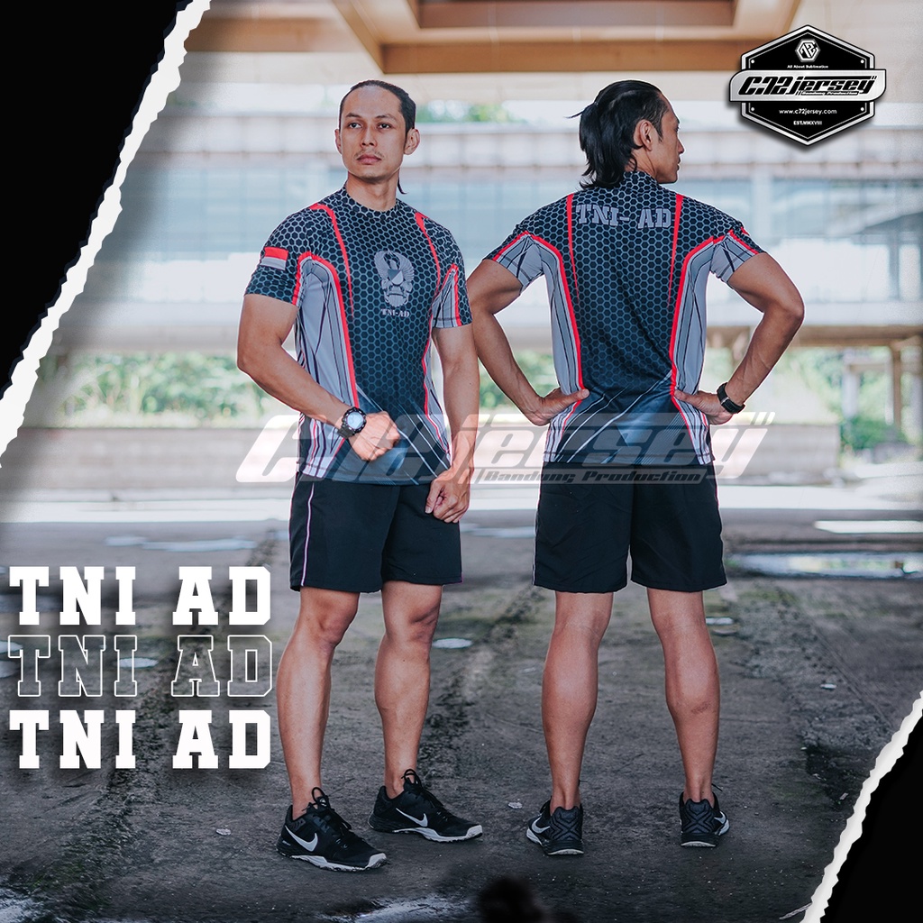 DRYFIT PREMIUM TNI เสื้อยืด ARMY FULLPRINT AD 002 SUBLIMIE JERSEY BANDUNG 1
