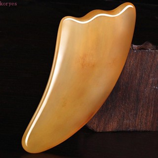 Koryes Ox Horn Gua Sha กัวชา กัวชา ไม้ขูดคอ เครื่องมือดูแลผิว ฝังเข็ม ยกกระชับใบหน้า สําหรับผู้หญิง