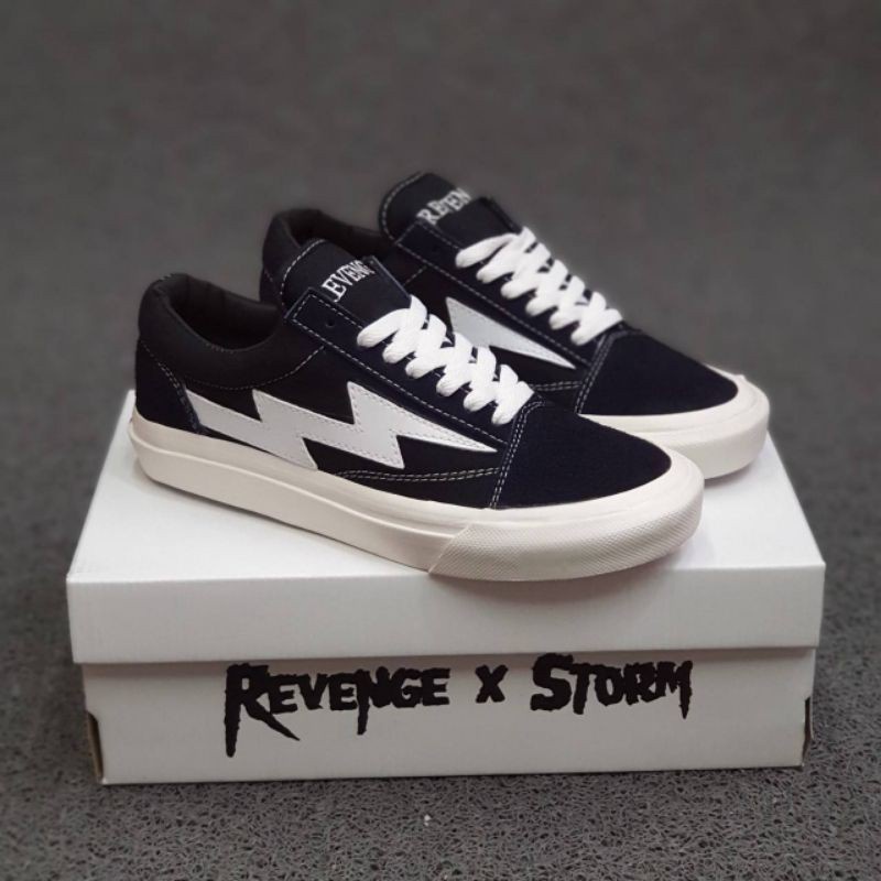 Vans Oldskool Revenge X Storm Black Premium Shoes รองเท ้ าผ ้ าใบสีขาว DT Mirror 1 Original