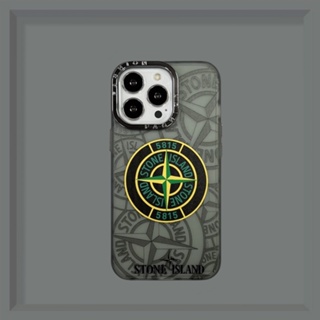 STONE ISLAND 【เคสแข็ง】เคสโทรศัพท์มือถือ ซิลิโคนใส ลายเกาะหิน สําหรับ iPhone 14 13 12 Pro max 13Pro 12Pro 12 11