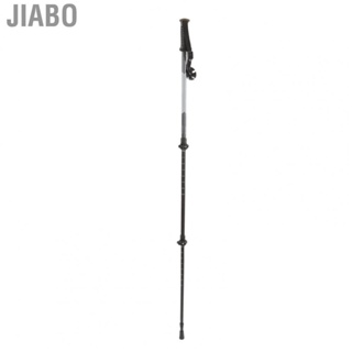 Jiabo Outdoor Hiking Pole  High Hardness Robust Aluminum Alloy Tungsten Steel Anti Slip Handle Walking Stick Retractable Light Weight for Expedition