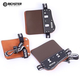 Bicaster SP3 Barebow Finger Tab LH RH Cowhide + แผ่นอลูมิเนียม L / M / S