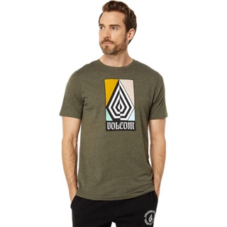 เสื้อยืดแขนสั้นลําลอง คอกลม ผ้าฝ้าย พิมพ์ลาย Volcom Diamond แฟชั่นฤดูร้อน สําหรับผู้ชาย