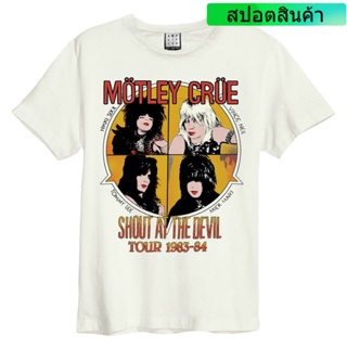 เสื้อยืด ผ้าฝ้าย พิมพ์ลาย Motley Crue Shout At The Devil สวมใส่สบาย 2022_03