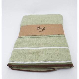 COZY ผ้าขนหนู รุ่น GTL004-GN ขนาด 70x140 ซม. สีเขียว