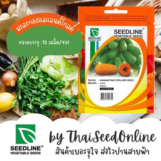 SL เมล็ดพันธุ์ซองเล็ก มะละกอ ฮอลแลนด์โกลด์ ตราซีดไลน์ (HOLLAND GOLD PAPAYA) มะละกอฮอลแลนด์