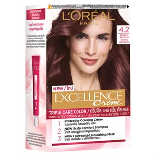 ลอรีอัลเอ็กซ์เซลเล้นซ์ครีมเปลี่ยนสี4.2LOREAL  EXCELLENCE NO.4.2
