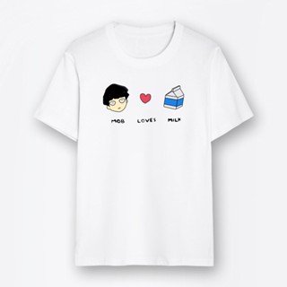 เสื้อยืดคอกลม แขนสั้น ผ้าฝ้าย พิมพ์ลายแอนิเมชั่น Mob Psycho แฟชั่นยอดนิยม สไตล์ยุโรป และอเมริกา สําหรับผู้ชาย และผู_08