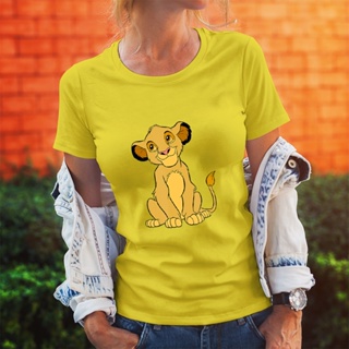 Simba Printing Women T-shirt Summer New Products Disney The Lion King Series Pattern Top Clothes_01