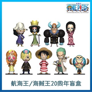 [ลิขสิทธิ์แท้] โมเดลฟิกเกอร์ One Piece ครบรอบ 20 ปี รูปหมวกฟางลูฟี่ สําหรับตกแต่งบ้านตุ๊กตา