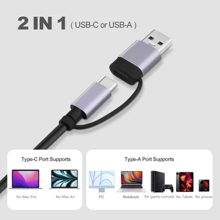 GOOJODOQ USB 3.0 HUB Type C Adapter แล็ปท็อปสำหรับ MacBook iPad อุปกรณ์เสริมส่วนขยาย PD Charger Port