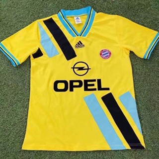 เสื้อกีฬาแขนสั้น ลายทีมชาติฟุตบอล Bayern Away 93-95 สไตล์วินเทจ ไซซ์ S-XXL