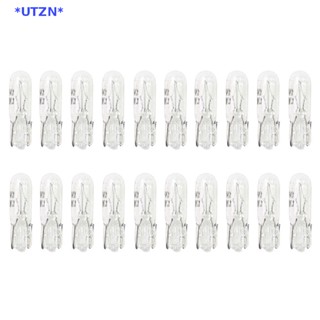 Utzn&gt; ใหม่ หลอดไฟแดชบอร์ดรถยนต์ Haen T5 W2W 12V 20 ชิ้น