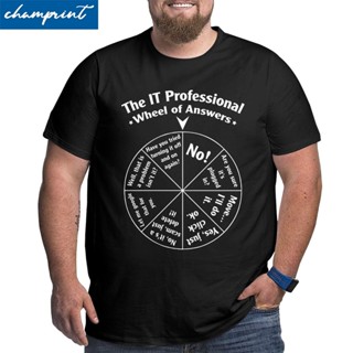 The It Professional Wheel Of Answers T Shirts MenS Programmer Software Engineer T-Shirt B_02