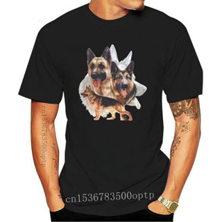 German Shepherd Grouping Art Dog Printed Geek Comic Fathers Day Gift Tops Tshirt_04