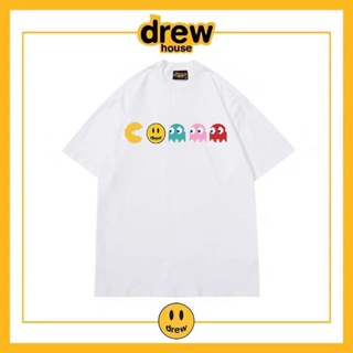 A2-drew house Smiley t-Shirt, Top, Street Wear, Men Women, Justin Bieber, Couples Same Style, Loose, All-Match, Hig_01