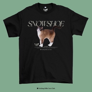 เสื้อยืดลาย SNOWSHOE CAT (สโนว์ชู) Classic Cotton Unisex by 【Nothing Hills】_01