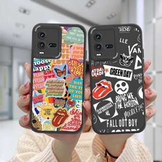 เคสโทรศัพท์มือถือแบบนิ่ม TPU ลายฉลากสติกเกอร์ผีเสื้อ สําหรับ VIVO Y30 Y21S Y20S Y12i Y12S Y12 Y20 Y91C Y21 2021 Y15S Y91 Y30i Y93 Y95 Y15 Y17 Y53 Y50 Y53S Y51 2020 Y51A Y15A Y10 Y76 Y33S Y1S Y11 Y31 Y20i Y91i Y90 Y51S Y12A