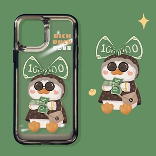 เคสป้องกันโทรศัพท์มือถือ ลายเป็ดอวกาศ สําหรับ Apple Iphone 11promax 12 13pro 8plus xsmax xr 13promax 13 14Promax XSM 11 12