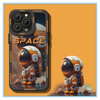 หรูหรา silicone soft case Astronaut เคสซิลิโคน เคส compatible for Apple 13 เคส iPhone 14 pro max 13 12 pro max 11 เคสi14Pro เคสไอโฟน11