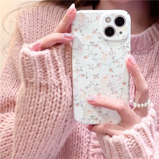 เคสป้องกันโทรศัพท์มือถือ ลายกระต่าย ดอกไม้ สีชมพู สําหรับ Apple Iphone 13 11Pro Max 12PRO 13 14promax