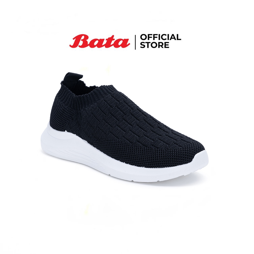 Bata บาจา รองเท้าผ้าใบสลิปออน แบบสวม ใส่ง่าย น้ำหนักเบา รองรับน้ำหนักเท้า สำหรับผู้หญิง รุ่น Benne สีดำ 5596014