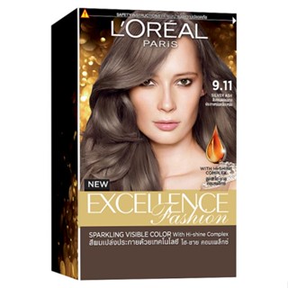 ลอรีอัลเอ็กซ์เซลเล้นซ์ครีมเปลี่ยนสี9.11LOREAL  EXCELLENCE FASHIONNO.9.11
