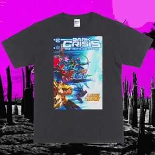 ย้อนยุคเสื้อยืด พิมพ์ลายการ์ตูน Dark Crisis DC สไตล์วินเทจS-5XL