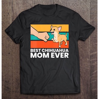 เสื้อยืด พิมพ์ลาย Chihuahua Mom Ever Dog 2 น่ารัก สําหรับคุณแม่_02