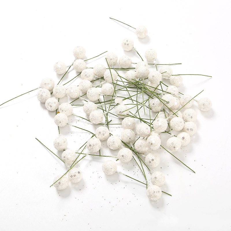 พวงหรีดดอกไม้ประดิษฐ์ เบอรี่ เชอร์รี่ สีทอง สําหรับตกแต่งเค้ก งานแต่งงาน คริสต์มาส DIY 100 ชิ้น - รูปที่ 4