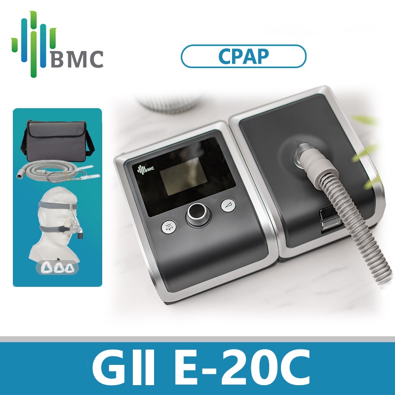 Bmc เครื่องช่วยหายใจ แบบพกพา GII CPAP E-20C CPAP พร้อมหน้ากากช่วยหายใจ สําหรับการนอนหลับ