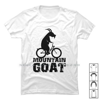 Cotton T-Shirt Mountain Goat T Shirt 100% Roadster Mountain Bicycle Wheel Mount Cycle Heel Goat Bike Goa Eel Go_02