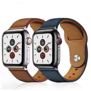 สายนาฬิกาข้อมือหนัง iWatch 49 มม. สําหรับ iWatch Series 1 2 3 4 5 6 SE 7 8 41 มม. 45 มม. 38 40 42 44 มม.