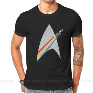 [พร้อมส่ง] เสื้อยืด พิมพ์ลายโลโก้ Star Trek Space Science Tv Series ขนาดใหญ่ สไตล์เรโทร