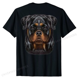 Rottweiler Dog Face T-Shirt Family T Shirt Brand Tops Tees Cotton Men Custom_04