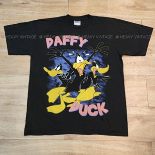 DAFFY DUCK LOONEY TUNES CARTOON เสื้อลายการ์ตูน เสื้อลายน่ารัก เสื้อวง เสื้อทัวร์