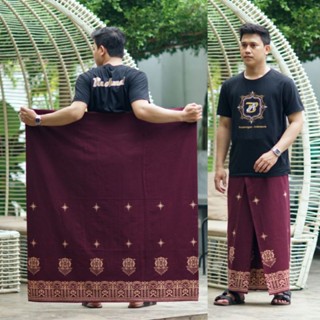 ผ้าซิ่น ลาย Maroon LIBRA BATIK MOTIF สําหรับผู้ชาย และผู้ใหญ่