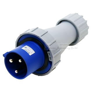 "DAKO PLUG" HTN 0331 ปลั๊กตัวผู้กลางทางกันน้ำ (2P+E) 63A 230V 6H IP67