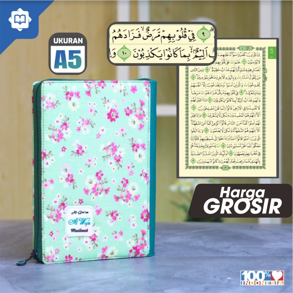 Al Quran สําหรับผู้หญิงมุสลิม Al Wafa A5 zipper - Al Quran สําหรับผู้หญิงมุสลิม - Al Quran motif