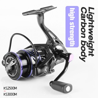 LOCO FISH แกนหมุนคาร์บอนไฟเบอร์ Lua Fishing Machine Speed ​​Ratio: 5.2:1 Spindle Max Traction 8 kg